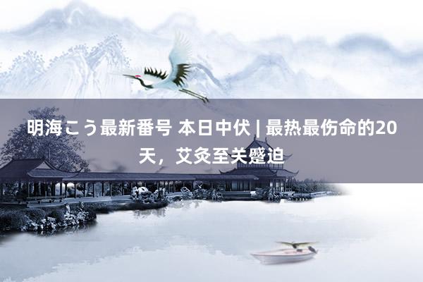 明海こう最新番号 本日中伏 | 最热最伤命的20天，艾灸至关蹙迫