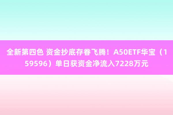 全新第四色 资金抄底存眷飞腾！A50ETF华宝（159596）单日获资金净流入7228万元