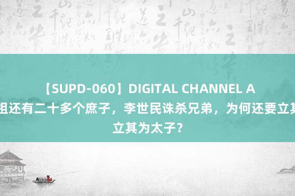 【SUPD-060】DIGITAL CHANNEL AYA 唐高祖还有二十多个庶子，李世民诛杀兄弟，为何还要立其为太子？